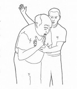 Alternance 5 claques dorsales / 5 compressions abdominales